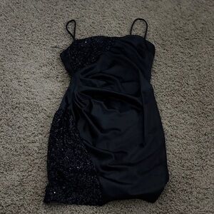 Windsor Black Sequin Mini Dress